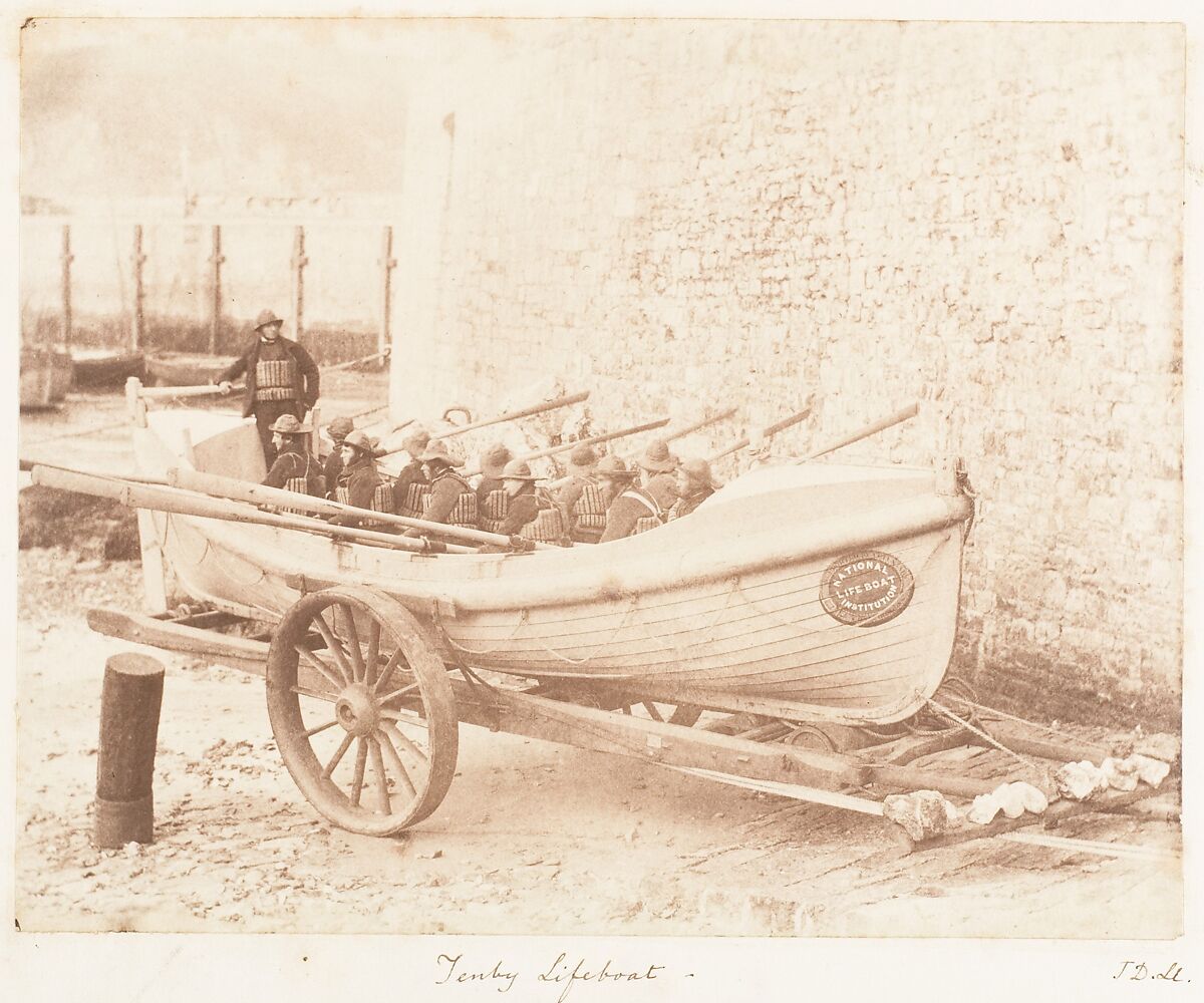 Tenby Lifeboat, John Dillwyn Llewelyn (British, Swansea, Wales 1810–1882 Swansea, Wales), Salted paper print 