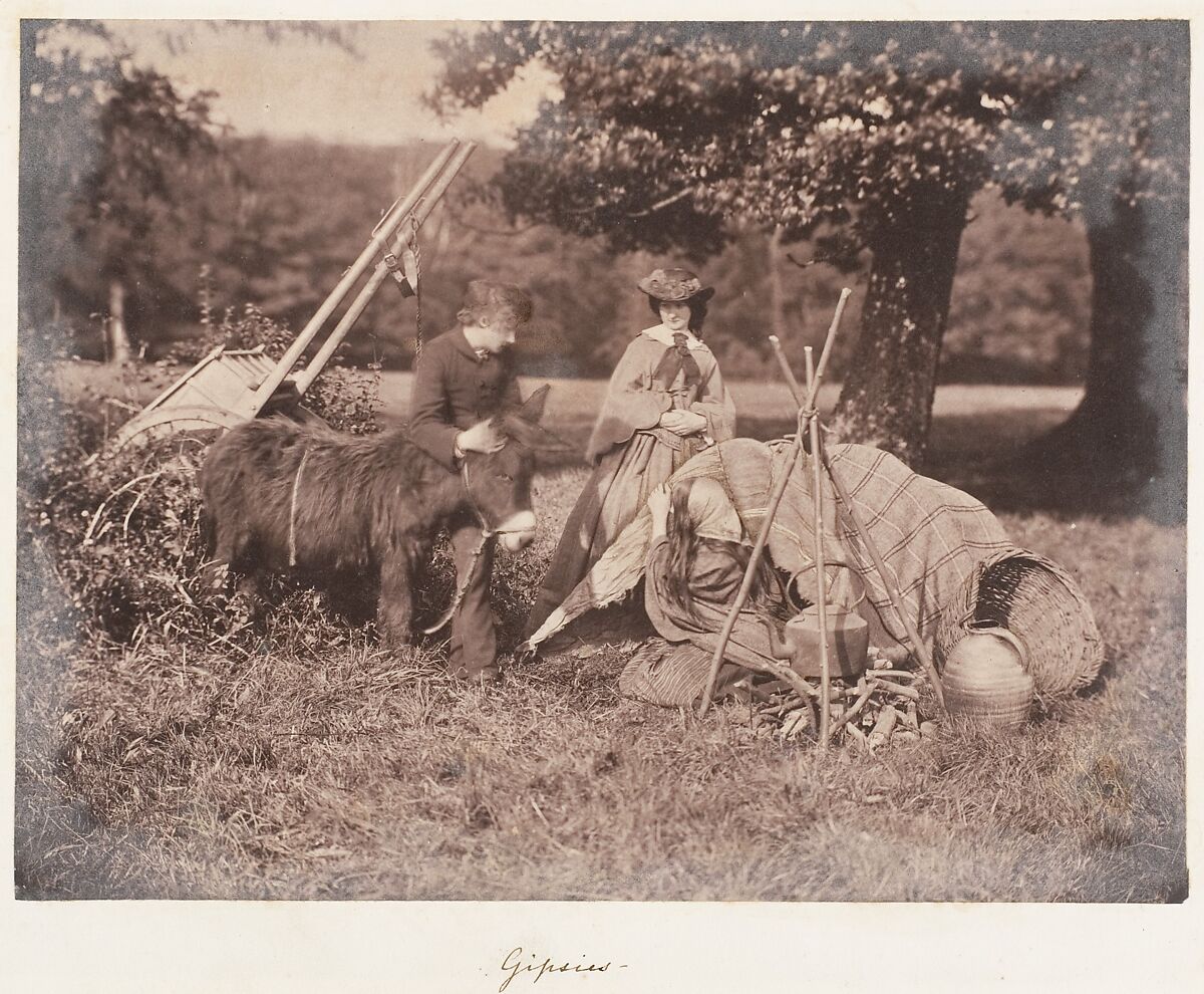 Gipsies, John Dillwyn Llewelyn (British, Swansea, Wales 1810–1882 Swansea, Wales), Albumen silver print 