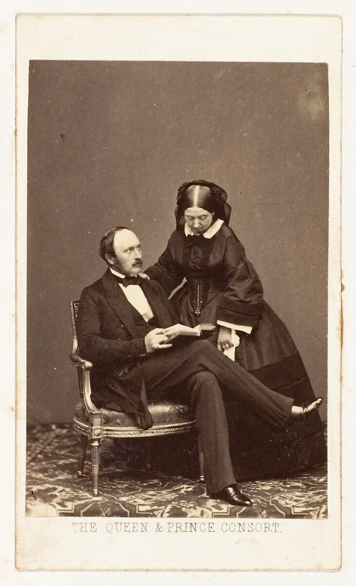 The Queen and Prince Consort, John Jabez Edwin Mayall (British, Oldham, Lancashire 1813–1901 West Sussex), Albumen silver print 