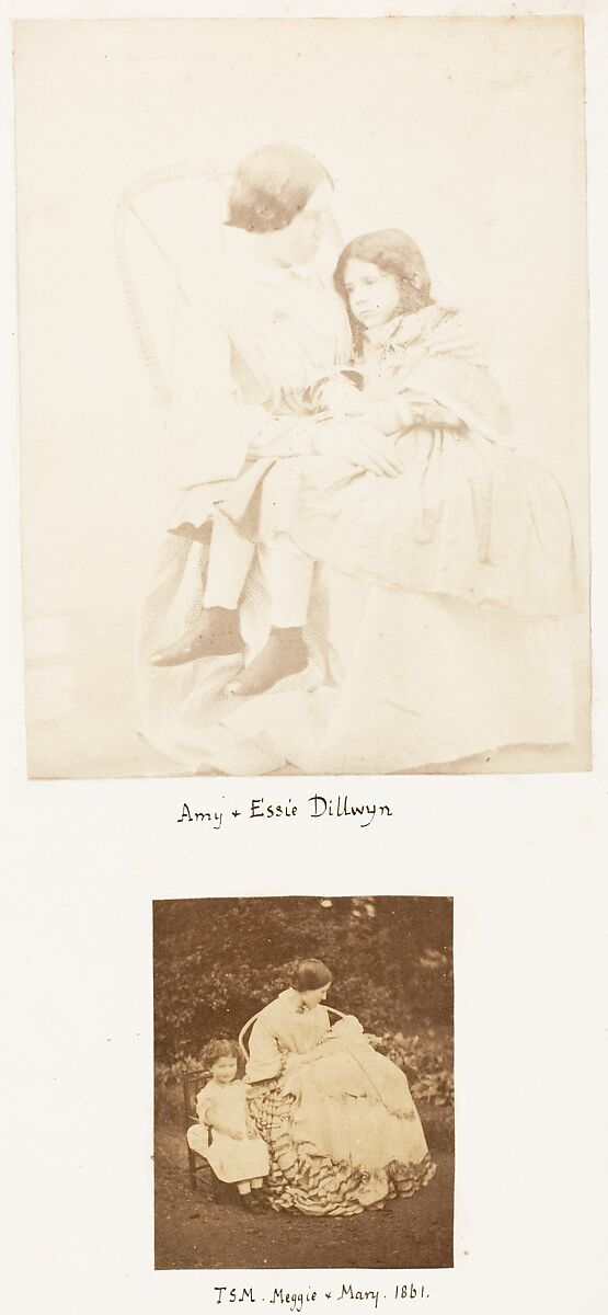 Amy & Essie Dillwyn; TSM Meggie & Mary, John Dillwyn Llewelyn (British, Swansea, Wales 1810–1882 Swansea, Wales), Salted paper print; albumen silver print 