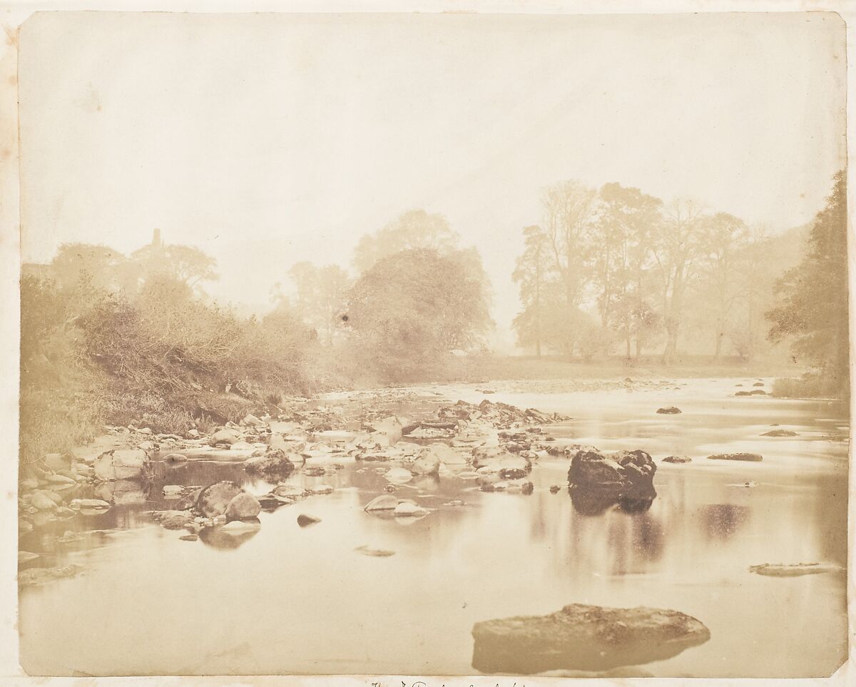 The Wharfe, Yorkshire, John Dillwyn Llewelyn (British, Swansea, Wales 1810–1882 Swansea, Wales), Salted paper print 