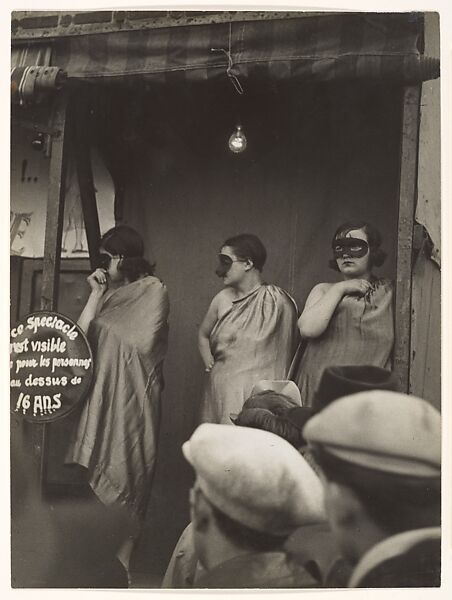 Street Fair, Boulevard St. Jacques, Paris, Brassaï (French (born Romania), Brașov 1899–1984 Côte d&#39;Azur), Gelatin silver print 