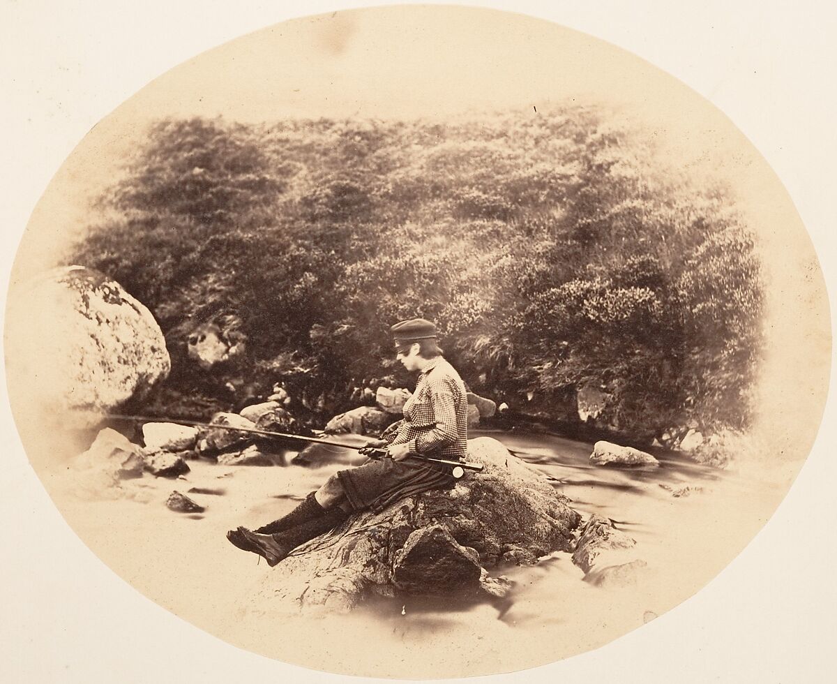 [Peel Ross Fishing], Horatio Ross (British, Rossie Castle, near Montrose, Scotland 1801–1886 Scotland), Albumen silver print 