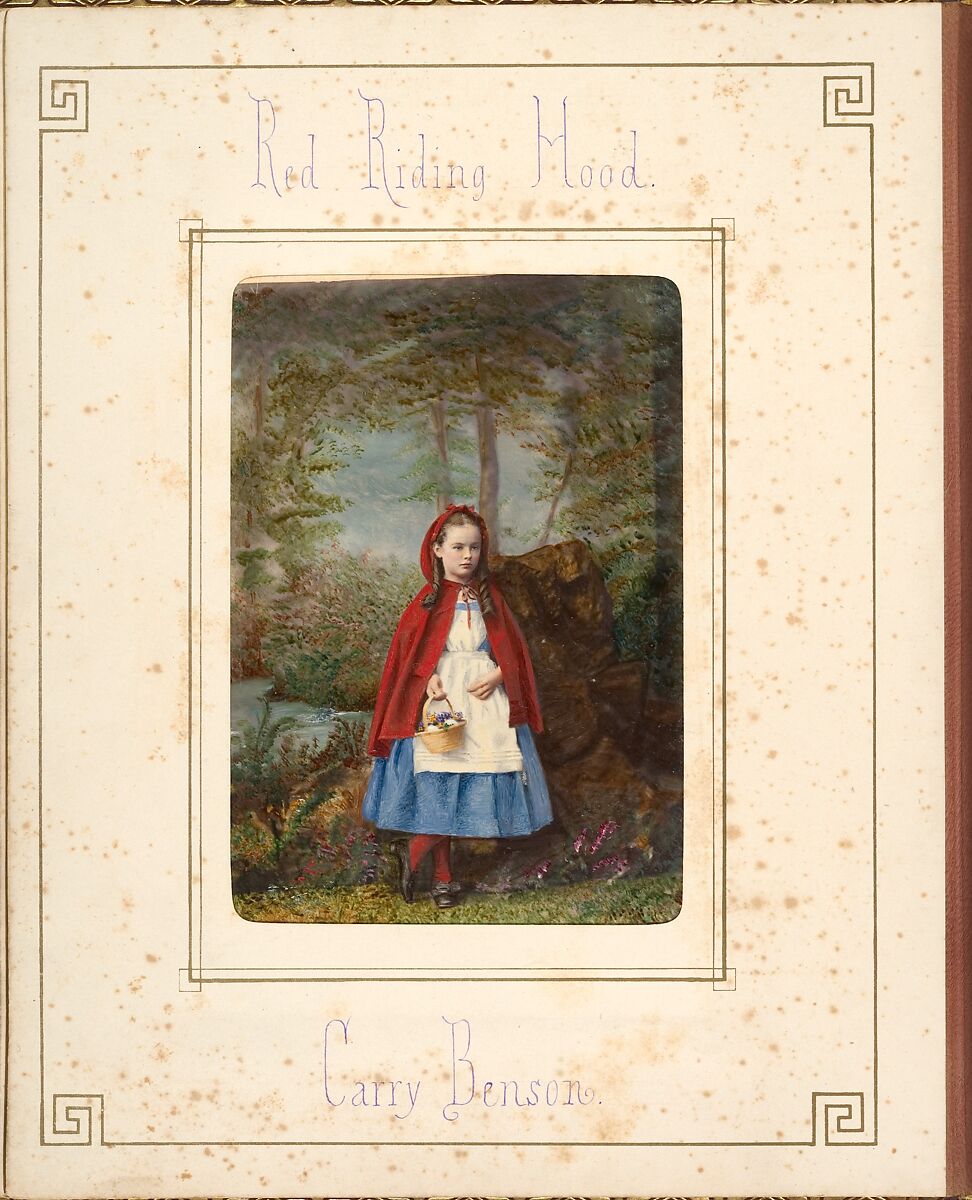 [Follett Family Album of Children Costumed for a Fancy Dress Ball], Owen Angel (British, ca. 1821–1909), Albumen silver prints from glass negatives with applied color