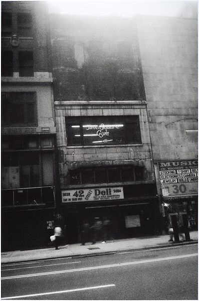 The Times Square Gym/Exterior, John Goodman (American, born 1947), Gelatin silver print 