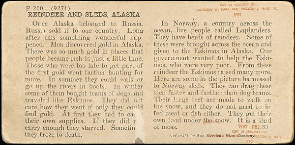 [Group of 42 Stereograph Views of Alaska Including the Gold Rush], George W. Griffith (American), Albumen silver prints