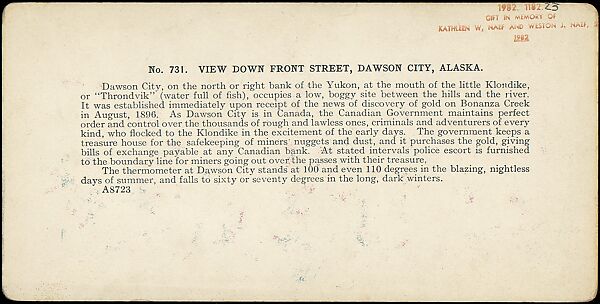 [Group of 42 Stereograph Views of Alaska Including the Gold Rush], George W. Griffith (American), Albumen silver prints