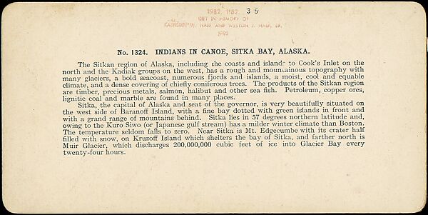 [Group of 42 Stereograph Views of Alaska Including the Gold Rush], George W. Griffith (American), Albumen silver prints