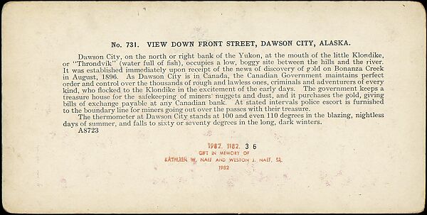 [Group of 42 Stereograph Views of Alaska Including the Gold Rush], George W. Griffith (American), Albumen silver prints