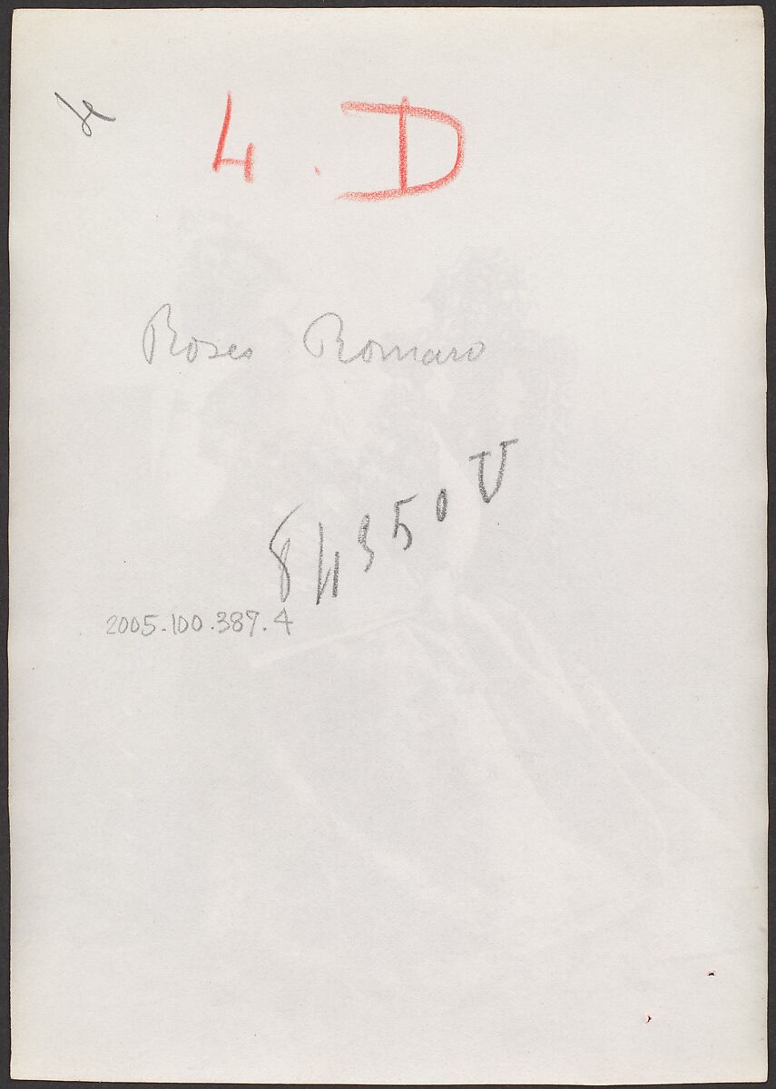 [Countess de Castiglione, from Série des Roses], Pierre-Louis Pierson (French, 1822–1913), Albumen silver print from glass negative