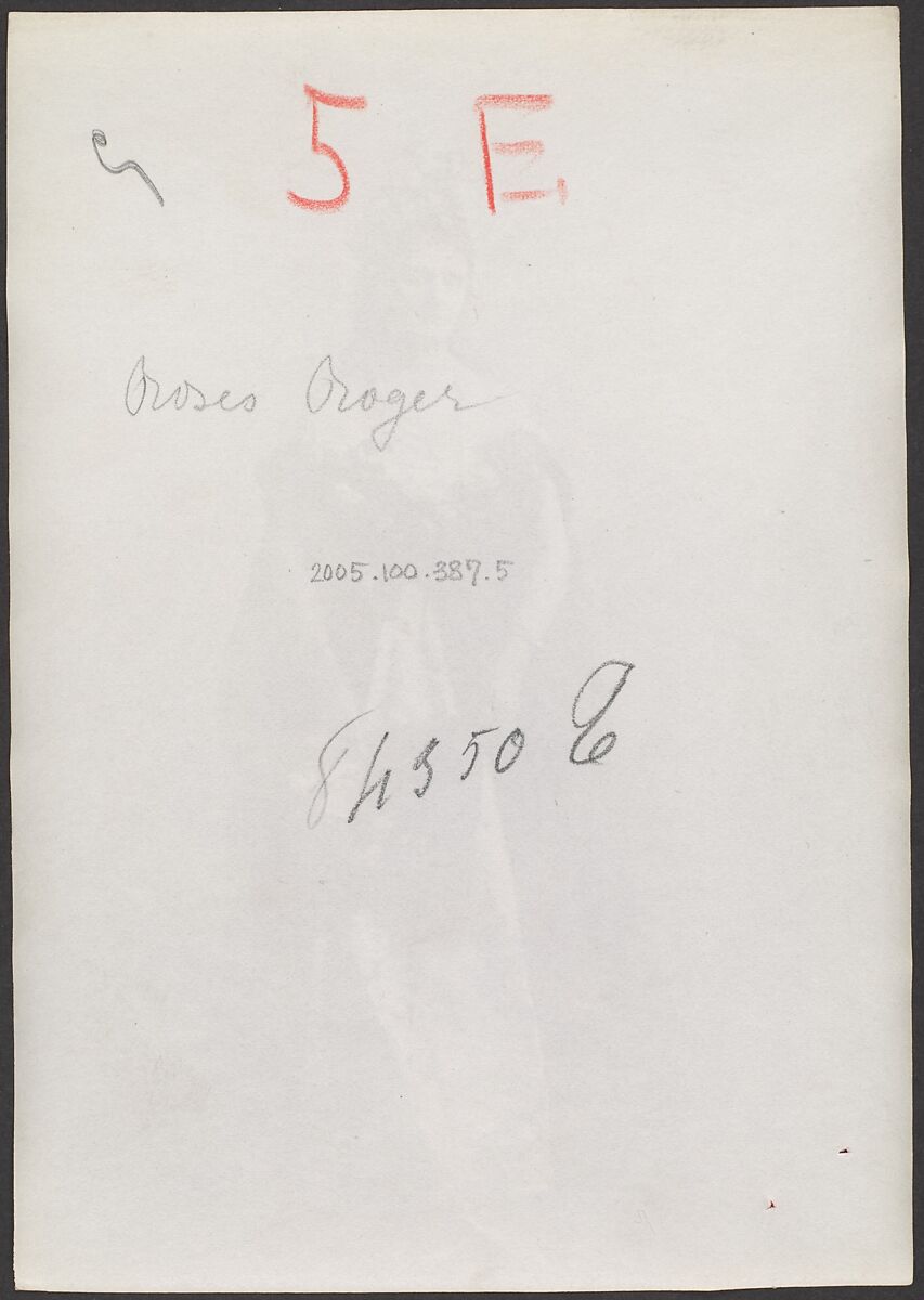 [Countess de Castiglione, from Série des Roses], Pierre-Louis Pierson (French, 1822–1913), Albumen silver print from glass negative