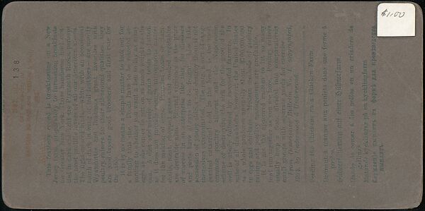 [Group of 107 Stereograph Views of Animals], Keystone View Company, Albumen silver prints