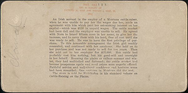 [Group of 107 Stereograph Views of Animals], Keystone View Company, Albumen silver prints