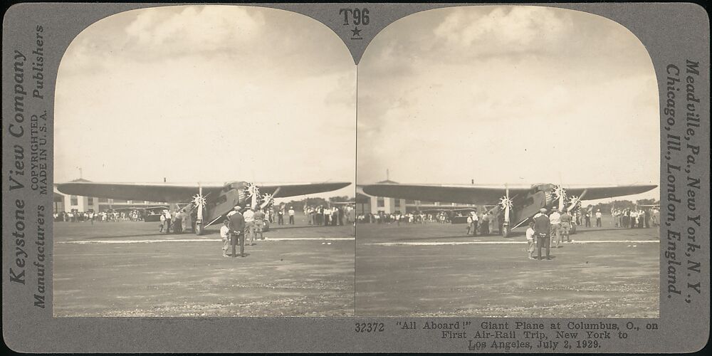 [Group of 3 Sterograph Views of Aviation, including the Wright Brothers]