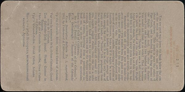 [Group of 48 Stereograph Views of Arizona and the Surrounding Area], H. C. White Company (American), Albumen silver prints