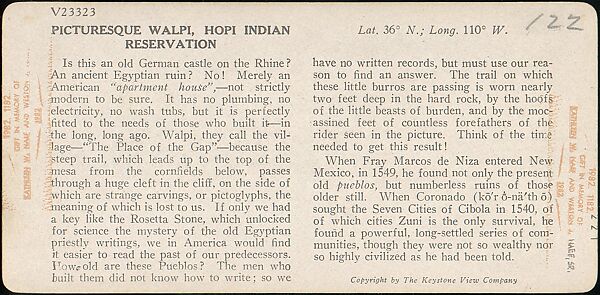 [Group of 48 Stereograph Views of Arizona and the Surrounding Area], H. C. White Company (American), Albumen silver prints