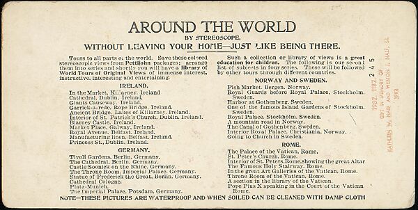 [Group of 48 Stereograph Views of Arizona and the Surrounding Area], H. C. White Company (American), Albumen silver prints
