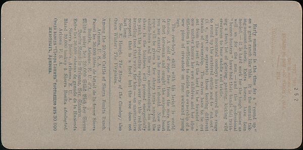 [Group of 48 Stereograph Views of Arizona and the Surrounding Area], H. C. White Company (American), Albumen silver prints