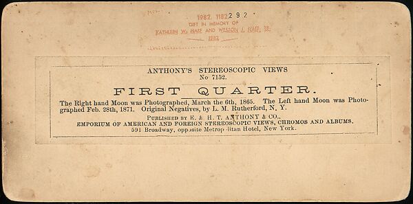 [Group of 41 Stereograph Views of Astronomy Related Scenes], Commissioned by Nautical Almanac Office (American), Albumen silver prints