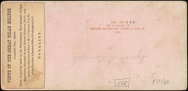 [Group of 41 Stereograph Views of Astronomy Related Scenes], Commissioned by Nautical Almanac Office (American), Albumen silver prints