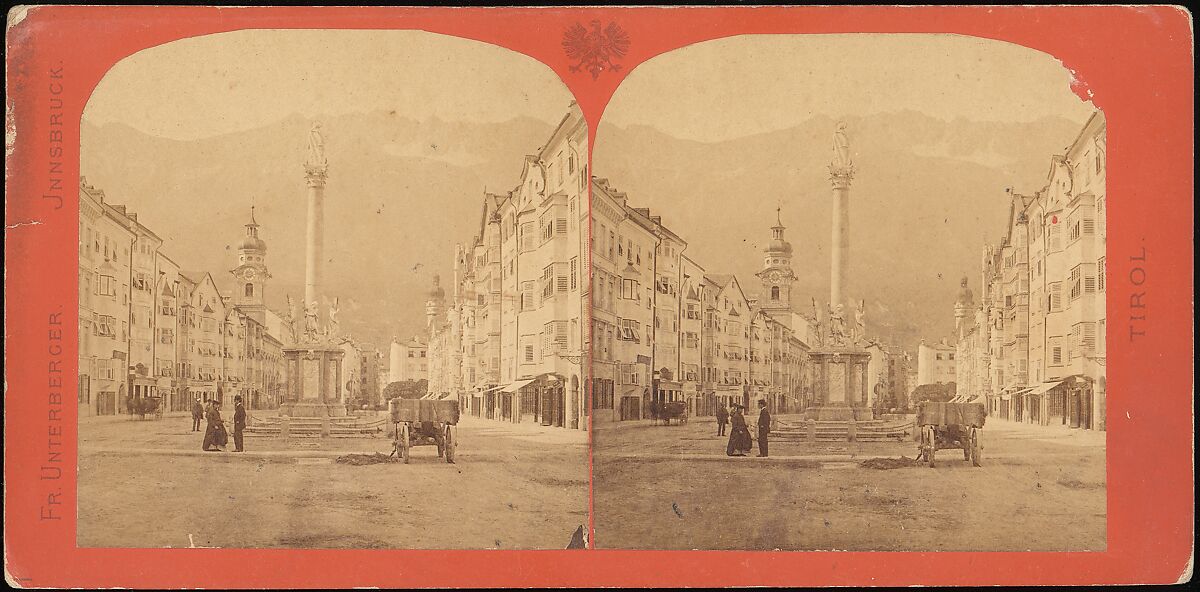 [Group of 5 Stereograph Views of Austria], Franz Richard Unterberger (Austrian), Albumen silver prints 