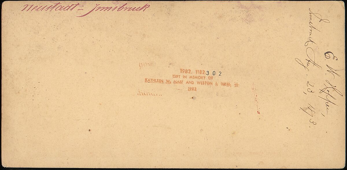 [Group of 5 Stereograph Views of Austria], Franz Richard Unterberger (Austrian), Albumen silver prints