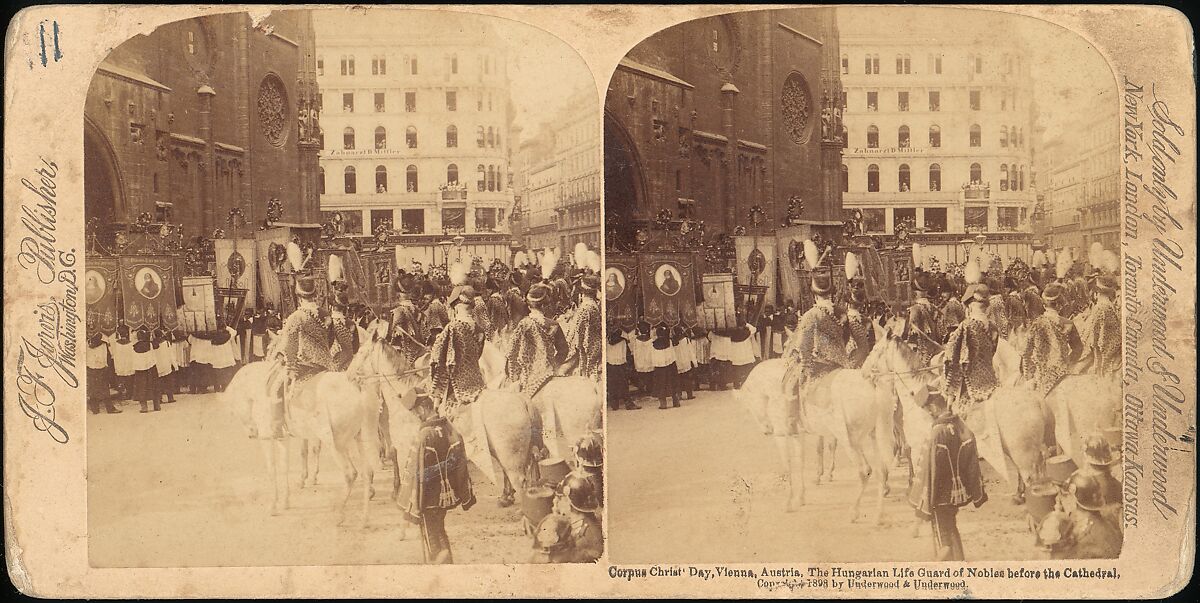[Group of 5 Stereograph Views of Austria], Franz Richard Unterberger (Austrian), Albumen silver prints