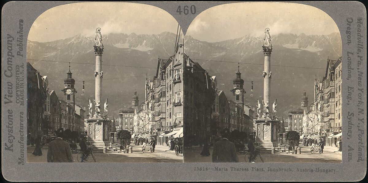 [Group of 5 Stereograph Views of Austria], Franz Richard Unterberger (Austrian), Albumen silver prints