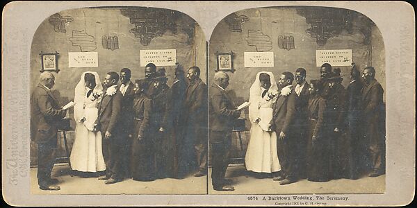 [Group of 71 Stereograph Views of African-Americans and Early Black American Culture, including Colloquial Black Humor], Francis Hendricks (American, Syracuse, New York), Albumen silver prints