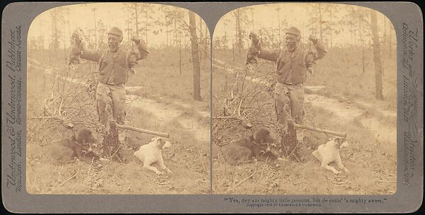 [Group of 71 Stereograph Views of African-Americans and Early Black American Culture, including Colloquial Black Humor], Francis Hendricks (American, Syracuse, New York), Albumen silver prints