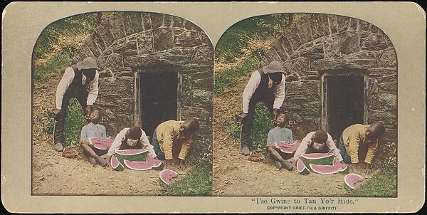 [Group of 71 Stereograph Views of African-Americans and Early Black American Culture, including Colloquial Black Humor], Francis Hendricks (American, Syracuse, New York), Albumen silver prints