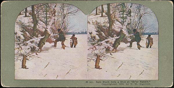 [Group of 71 Stereograph Views of African-Americans and Early Black American Culture, including Colloquial Black Humor], Francis Hendricks (American, Syracuse, New York), Albumen silver prints