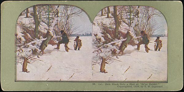 [Group of 71 Stereograph Views of African-Americans and Early Black American Culture, including Colloquial Black Humor], Francis Hendricks (American, Syracuse, New York), Albumen silver prints