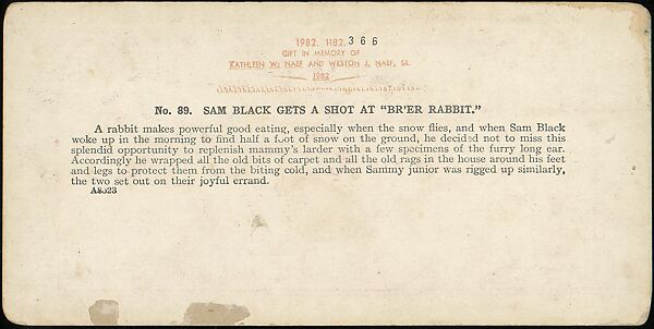 [Group of 71 Stereograph Views of African-Americans and Early Black American Culture, including Colloquial Black Humor], Francis Hendricks (American, Syracuse, New York), Albumen silver prints