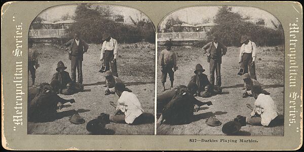 [Group of 71 Stereograph Views of African-Americans and Early Black American Culture, including Colloquial Black Humor], Francis Hendricks (American, Syracuse, New York), Albumen silver prints