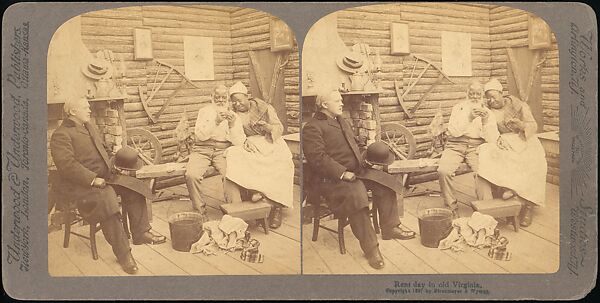 [Group of 71 Stereograph Views of African-Americans and Early Black American Culture, including Colloquial Black Humor], Francis Hendricks (American, Syracuse, New York), Albumen silver prints