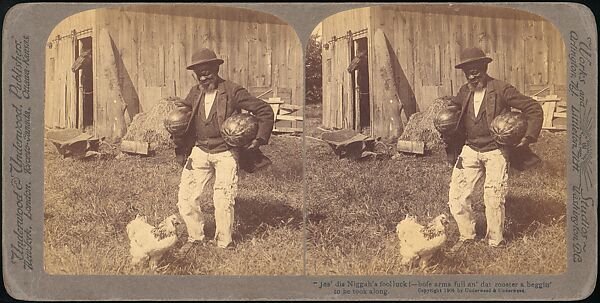 [Group of 71 Stereograph Views of African-Americans and Early Black American Culture, including Colloquial Black Humor], Francis Hendricks (American, Syracuse, New York), Albumen silver prints