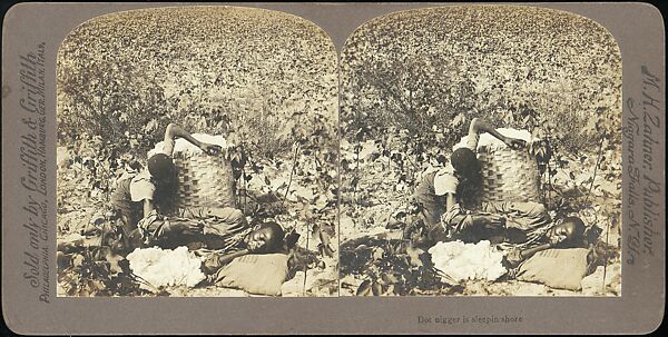 [Group of 71 Stereograph Views of African-Americans and Early Black American Culture, including Colloquial Black Humor], Francis Hendricks (American, Syracuse, New York), Albumen silver prints