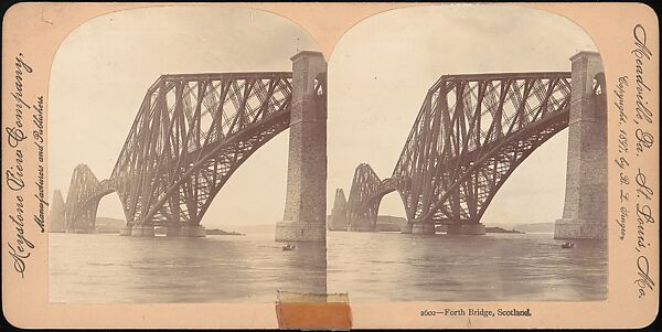 [Group of 7 Stereograph Views of the Forth Bridge, Queensferry, Scotland], International Stereoscopic View Company (American), Albumen silver prints