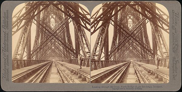 [Group of 7 Stereograph Views of the Forth Bridge, Queensferry, Scotland], International Stereoscopic View Company (American), Albumen silver prints