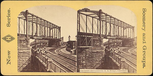 [Group of 23 Stereograph Views of Railroad Bridges], E. P. Libby (American), Albumen silver prints