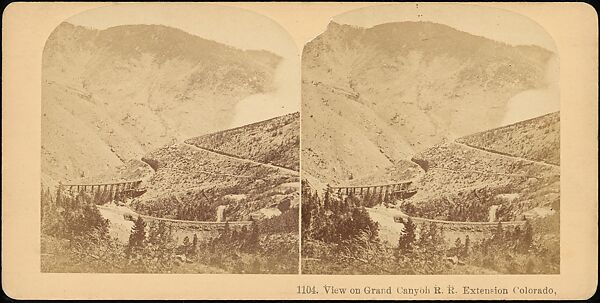 [Group of 23 Stereograph Views of Railroad Bridges], E. P. Libby (American), Albumen silver prints
