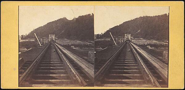[Group of 23 Stereograph Views of Railroad Bridges], E. P. Libby (American), Albumen silver prints