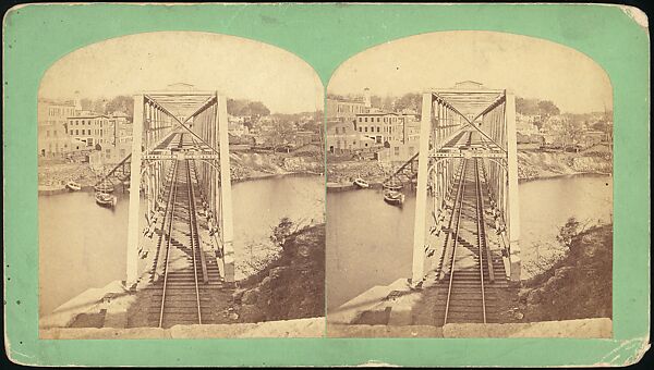 [Group of 23 Stereograph Views of Railroad Bridges], E. P. Libby (American), Albumen silver prints