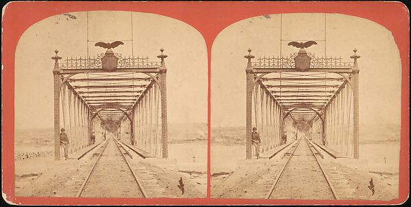 [Group of 23 Stereograph Views of Railroad Bridges], E. P. Libby (American), Albumen silver prints