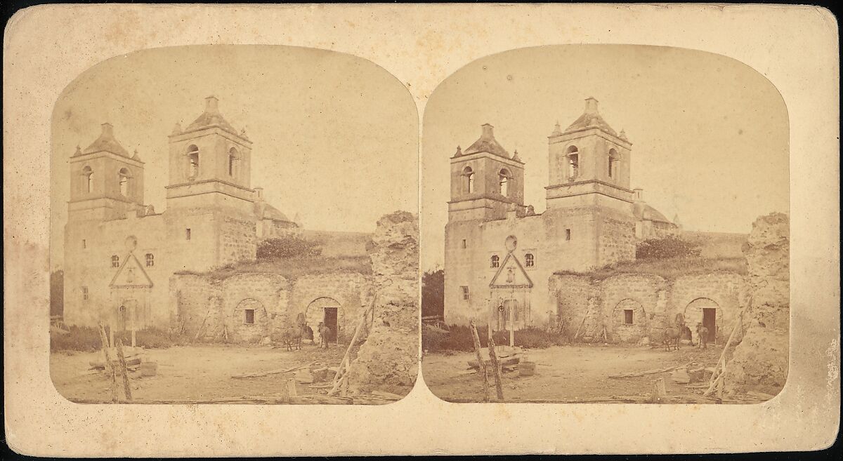 [Group of 4 Stereograph Views of California Missions], M. Rieder (American), Albumen silver prints 