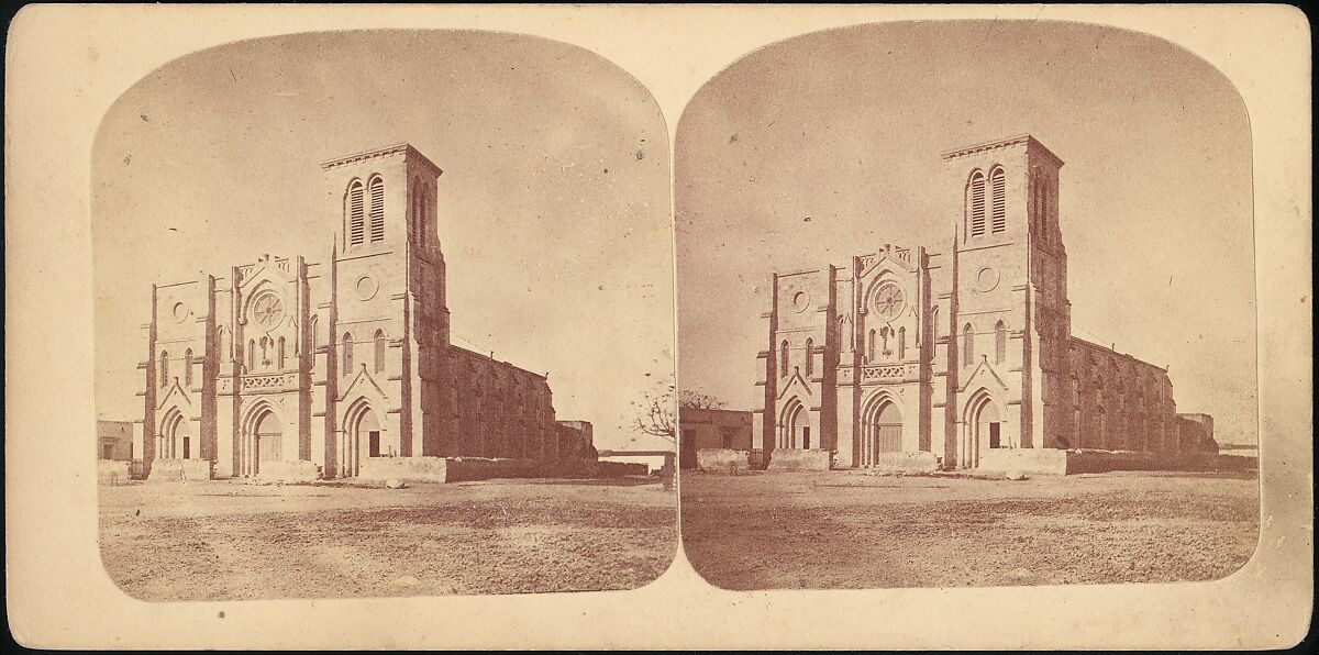 [Group of 4 Stereograph Views of California Missions], M. Rieder (American), Albumen silver prints