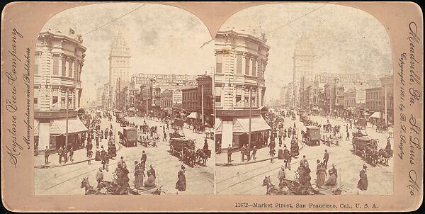 [Group of 26 Stereograph Views of San Francisco, California], Continent Stereoscopic Company (New York), Albumen silver prints