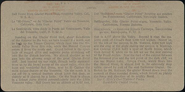 [Group of 100 Stereograph Views of California Nature and Landscapes With a Focus on Yosemite], Keystone View Company, Albumen silver prints