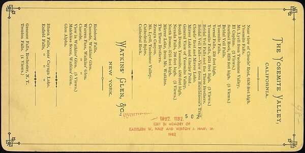 [Group of 100 Stereograph Views of California Nature and Landscapes With a Focus on Yosemite], Keystone View Company, Albumen silver prints
